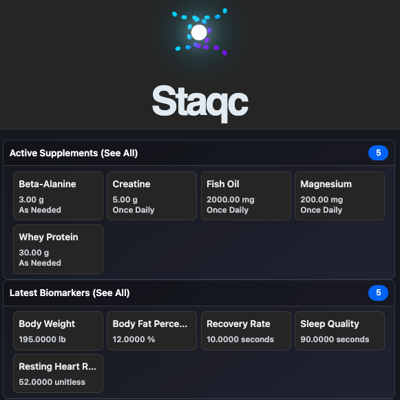 Featured image for blog post titled Why Staqc is the best supplement tracking app