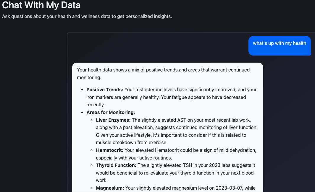 Featured image for blog post titled Your Personal AI Health Assistant: Chat with Your Data