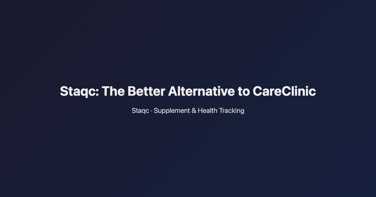 Featured image for blog post titled Staqc: The Better Alternative to CareClinic
