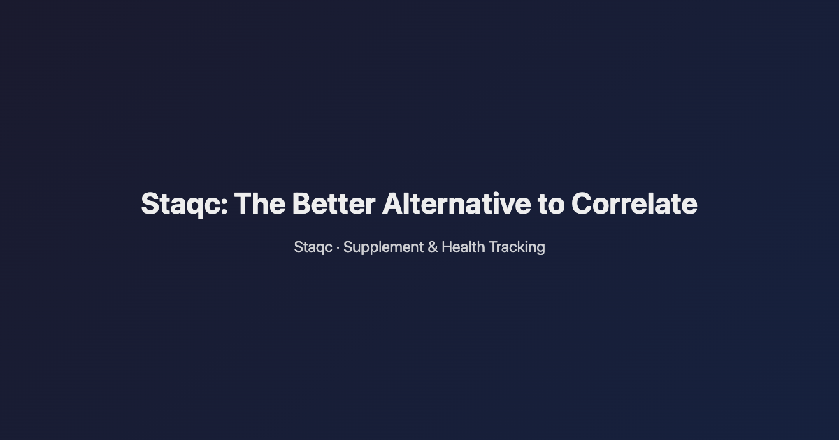 Featured image for blog post titled Staqc: The Better Alternative to Correlate