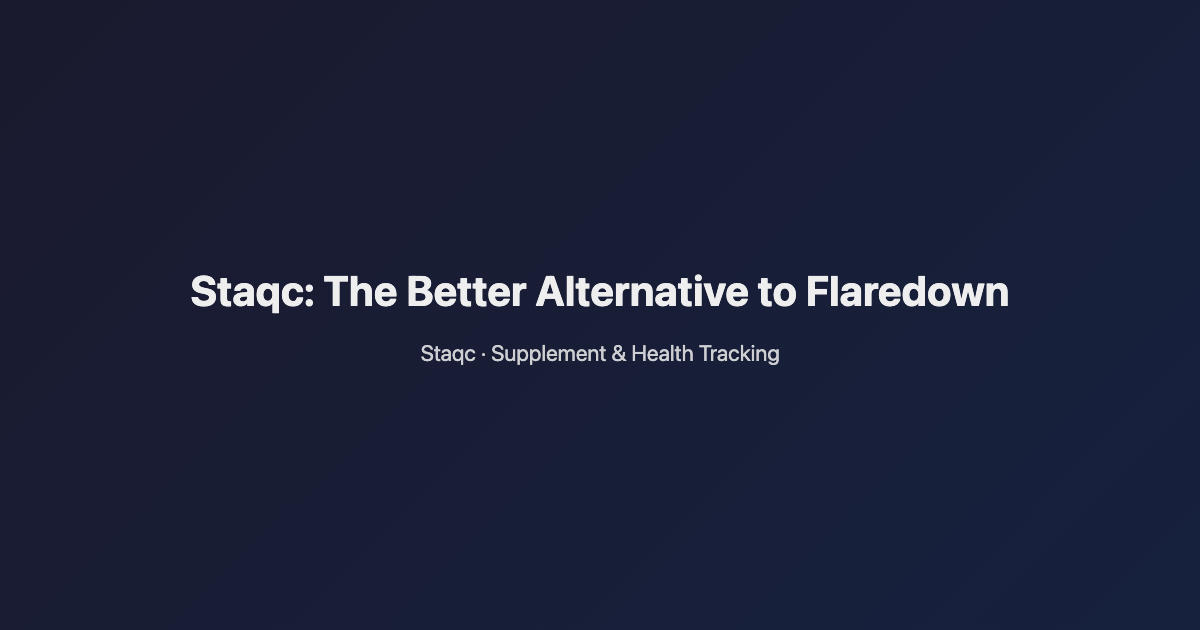 Featured image for blog post titled Staqc: The Better Alternative to Flaredown