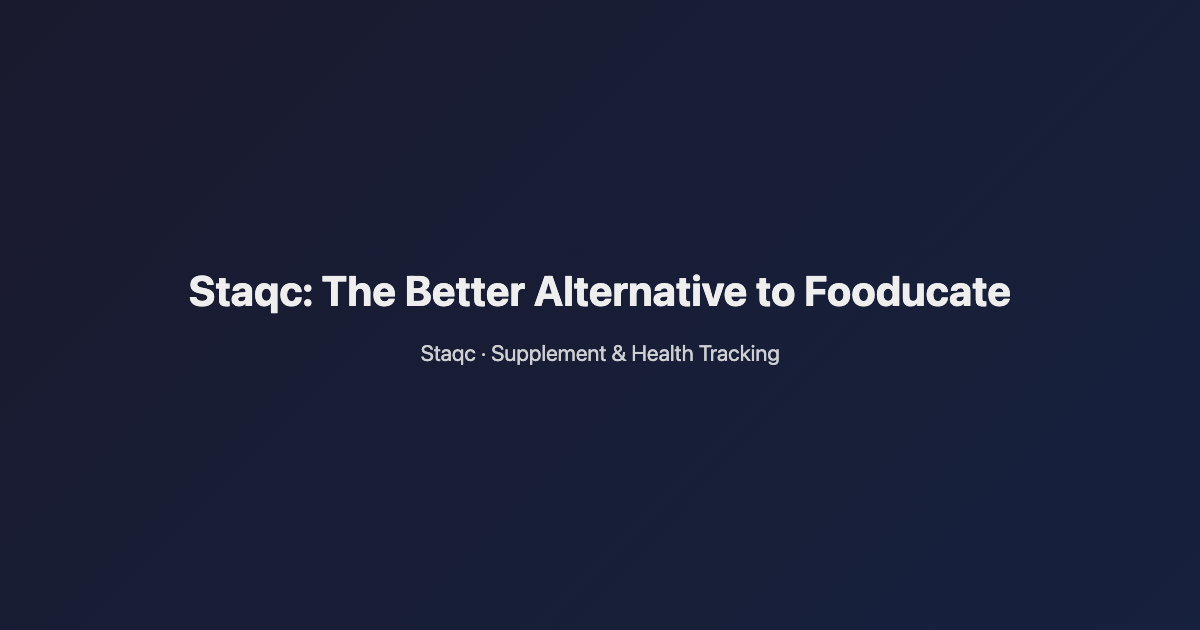 Featured image for blog post titled Staqc: The Better Alternative to Fooducate