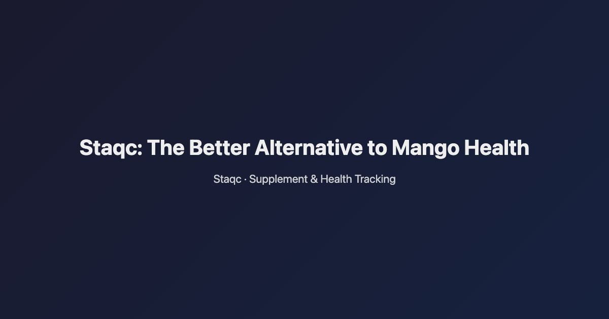 Featured image for blog post titled Staqc: The Better Alternative to Mango Health