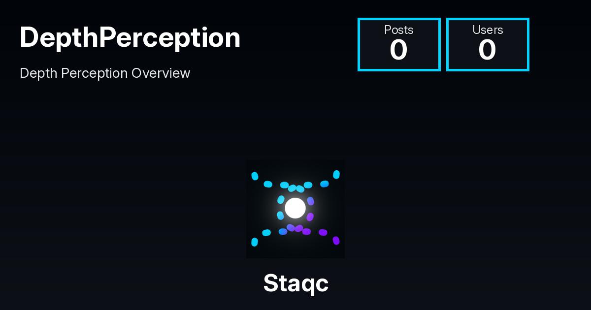 Depth Perception Mouse Depth Perception | Staqc | Track and Analyze Your Health Data
